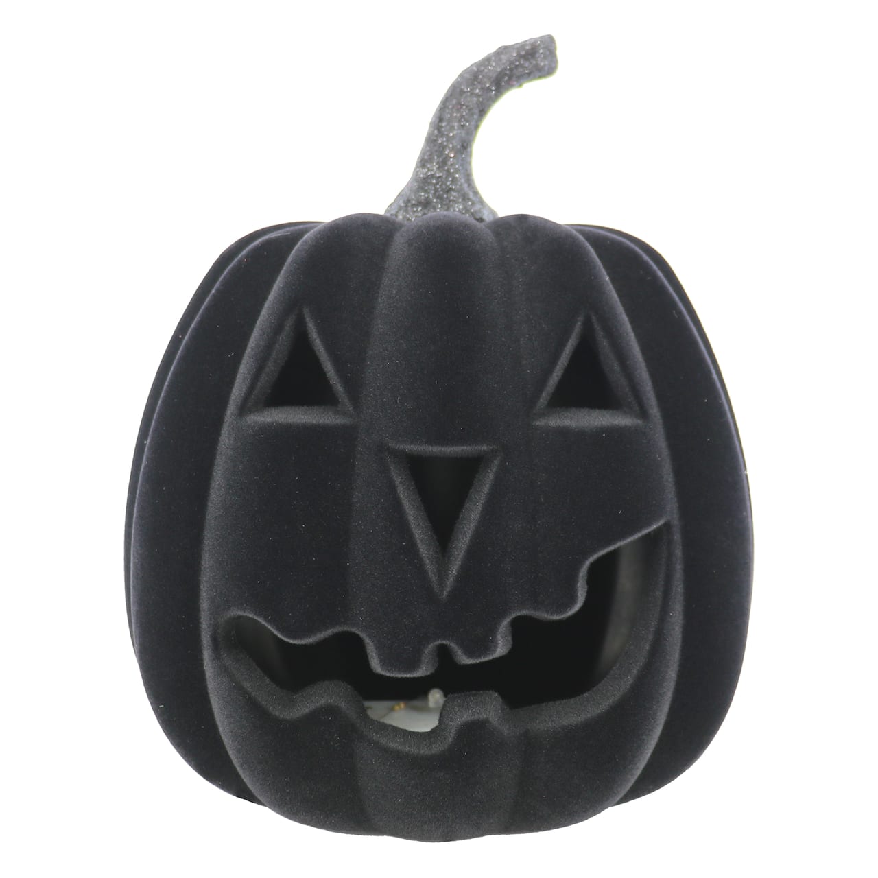 9.5" Flocked LED Jack-O'-Lantern Tabletop Décor by Ashland®